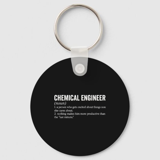 Chemical Engineer Profession Definition Engineerin Schlüsselanhänger (Vorderseite)