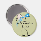 Chemie 101 Stickman Design Funny Gifts Magnet (Vorderseite/Rückseite)