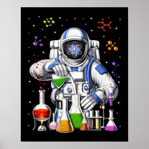 Chemie Astronautin Poster