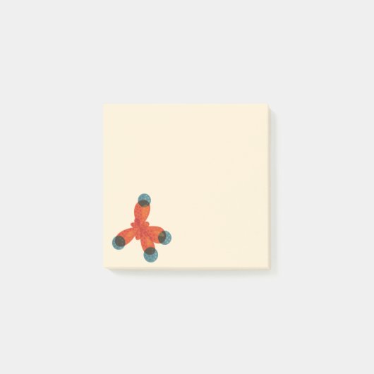 Chemie-Aussenseiter-orange Methan-Molekül Post-it Klebezettel (Vorderseite)