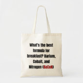 Chemie Bacon Pun Vater Joke Science Funny Tragetasche (Vorne)