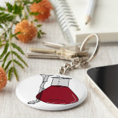 Chemie Beakers Test Tubes Solutions Schlüsselanhänger (Seite)