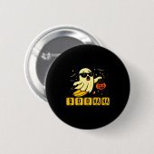 Chemie Boonana Banane Geist süß Halloween Button (Vorne & Hinten)