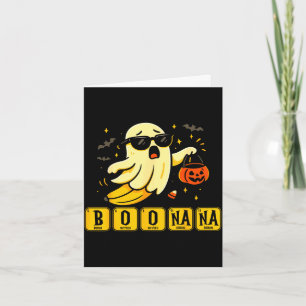 Chemie Boonana Banane Geist süß Halloween Karte