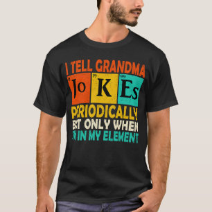 Chemie Chemiker Vintage Ich erzähle Oma Witze Per T-Shirt