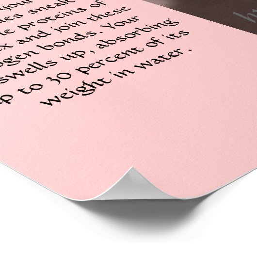 "Chemie & Curls" Poster (Ecke)