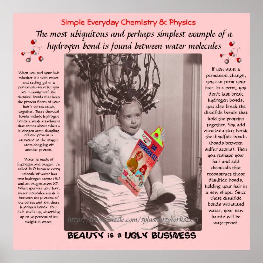 "Chemie & Curls" Poster (Vorne)