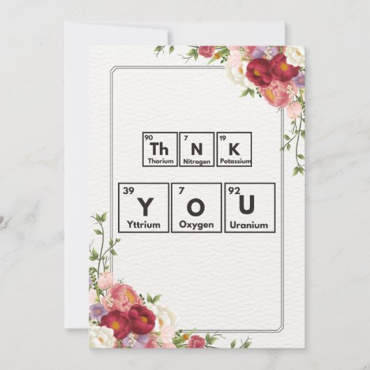 Chemie danke (Vorderseite)