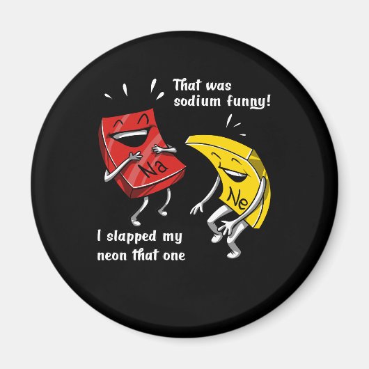 Chemie, die sodium Funny Science Joke Magnet (Vorne)