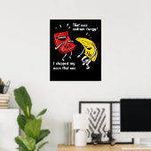 Chemie, die sodium Funny Science Joke Poster (Heimbüro)