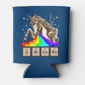 Chemie Einhorn erbricht Regenbogen Dosenkühler (Vorderseite)