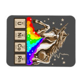 Chemie Einhorn erbricht Regenbogen Magnet (Horizontal)