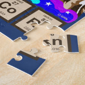 Chemie-Einhorn kotzt Regenbogen Puzzle (Seite)