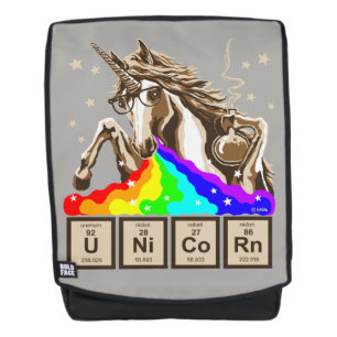 Chemie-Einhorn kotzt Regenbogen Rucksack