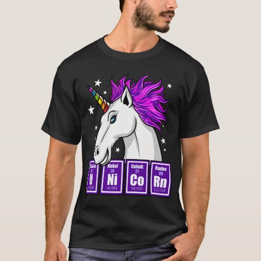 Chemie Einhorn T-Shirt (Vorderseite)