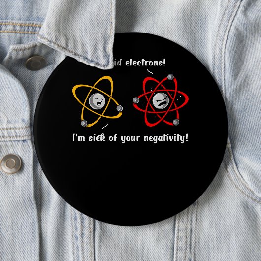 Chemie-Elektron-Negativitäts-lustiger Button (Beispiel)