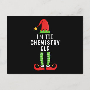 Chemie Elf Weihnachtsmatching Familiengeschenk Postkarte