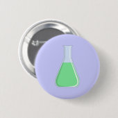 Chemie Erlenmeyer Kolben chemistry flask Button (Vorne & Hinten)