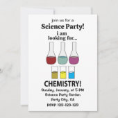 Chemie Funny Ich suche Chemie Einladung (Vorderseite)