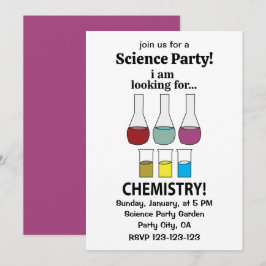 Chemie Funny Ich suche Chemie Einladung