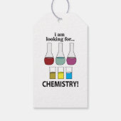 Chemie Funny Ich suche Chemie Geschenkanhänger (Rückseite)