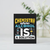 Chemie Funny Solution Joke Postkarte (Stehend Vorderseite)