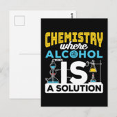 Chemie Funny Solution Joke Postkarte (Vorne/Hinten)