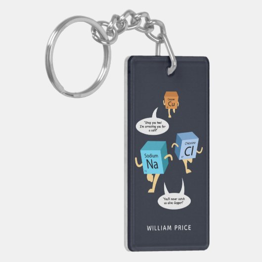 Chemie Gag Funny Science Teacher Birthday Schlüsselanhänger (Vorderseite links)