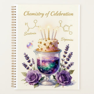 Chemie Geburtstagsfeier Kolben und Blumenschmuck C Planer