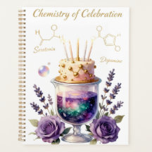 Chemie Geburtstagsfeier Kolben und Blumenschmuck C