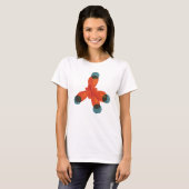 Chemie Geek Orange Methane Molecule T-Shirt (Vorne ganz)