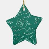 Chemie-Gekritzel Keramik Ornament (Links)