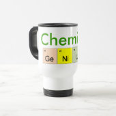 Chemie-Genie-Tasse Reisebecher (Vorderseite Links)