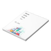 Chemie-Hallpass Notizblock (Rotiert)