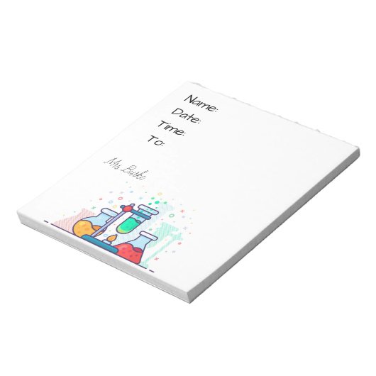 Chemie-Hallpass Notizblock (Rotiert)