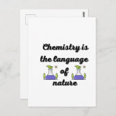 Chemie ist die Sprache der Natur Postkarte (Vorne/Hinten)