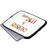 Chemie ist FUNtastic Laptopschutzhülle (Vorne Knopf)
