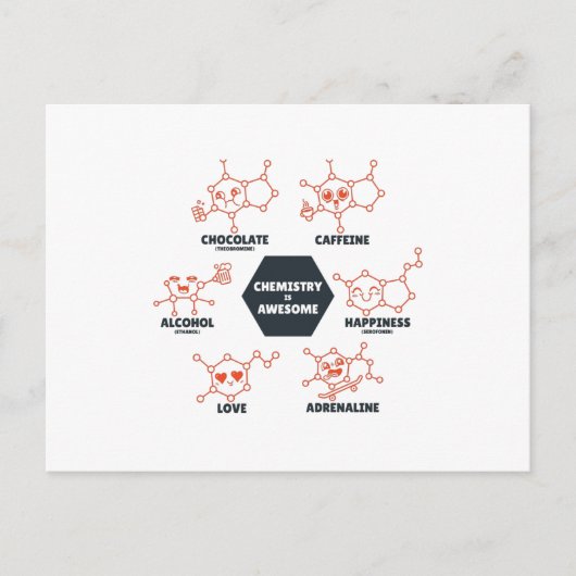 Chemie ist phantastisch postkarte (Vorderseite)