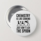 Chemie ist wie Kochen Button (Vorne & Hinten)