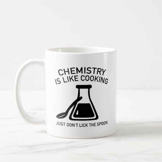 Chemie ist wie Kochen Kaffeetasse (Links)