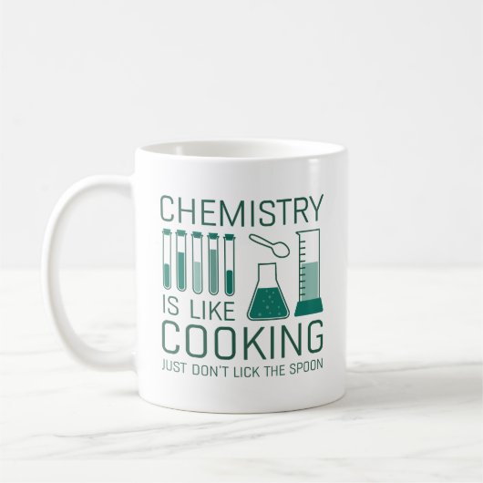 Chemie ist wie Kochen Kaffeetasse (Links)