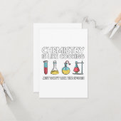 Chemie ist wie Kochen Karte (Vorderseite/Rückseite Beispiel)