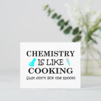 Chemie ist wie Kochen lecken den Löffel nicht