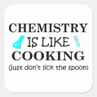 Chemie ist wie Kochen lecken den Löffel nicht