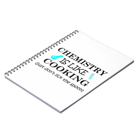 Chemie ist wie Kochen Notizblock (Linke Seite)