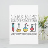 Chemie ist wie Kochen Save The Date (Stehend Vorderseite)