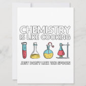 Chemie ist wie Kochen Save The Date (Vorderseite)