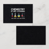 Chemie ist wie Kochen Visitenkarte (Vorne/Hinten)