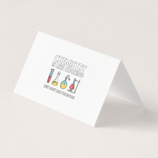 Chemie ist wie Kochen Visitenkarten (Vorderseite)