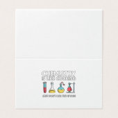 Chemie ist wie Kochen Visitenkarten (Außenseite Aufgefaltet)